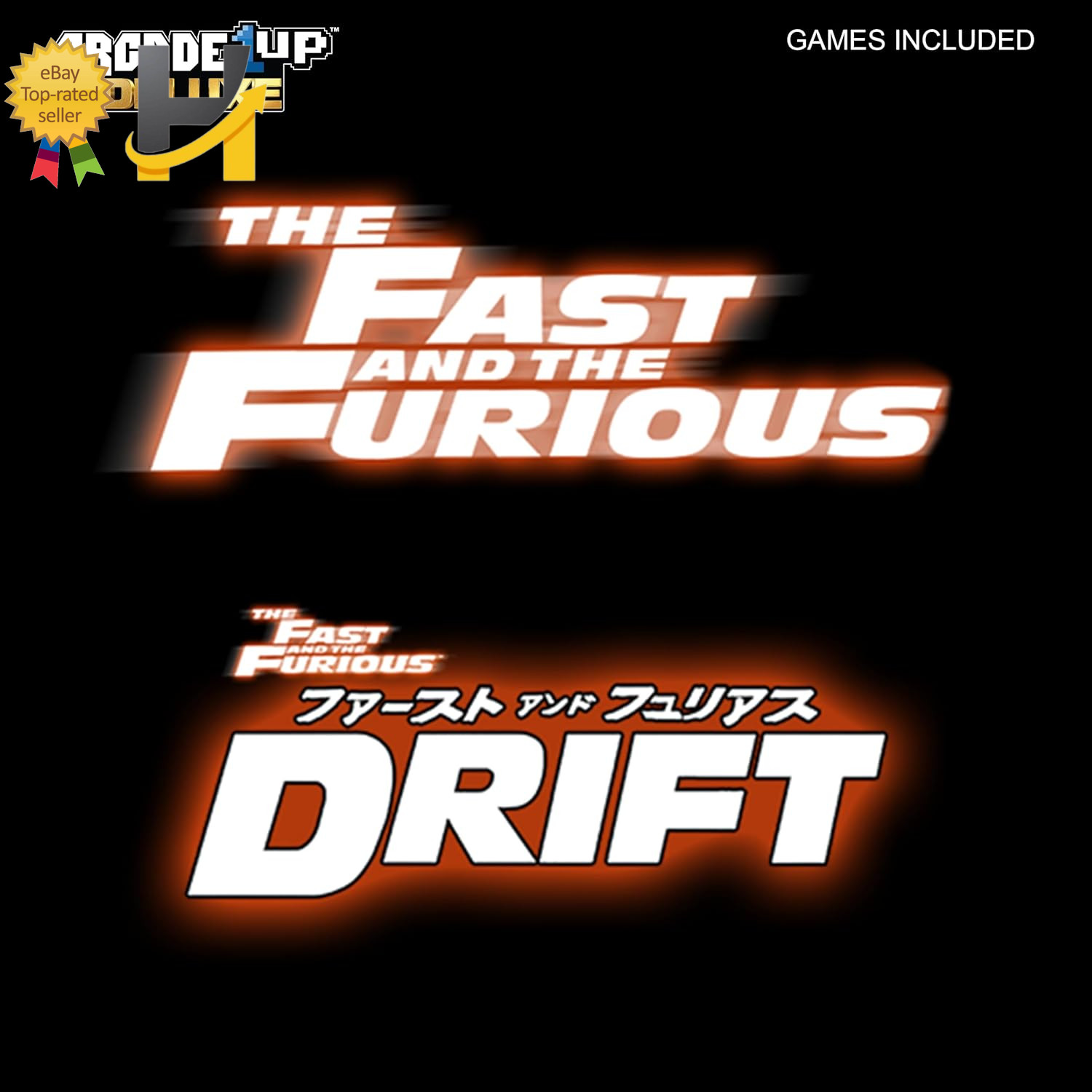 Arcade1Up The Fast and The Furious Deluxe Arcade Game Machine 17″ LCD Cabinet
