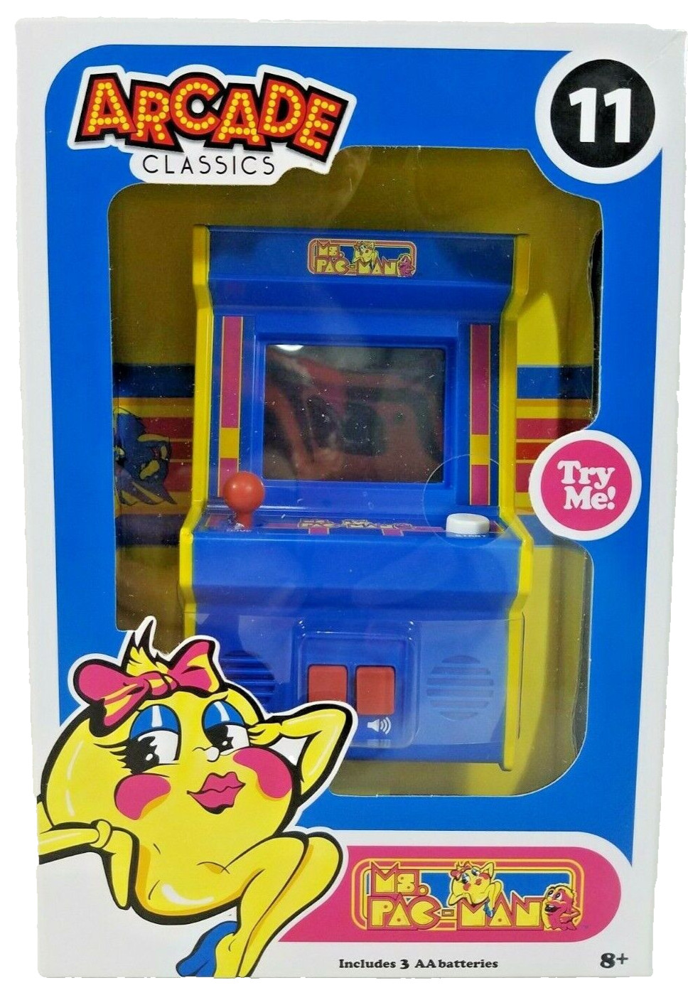 Mini Arcade Classics Namco MS. PAC-MAN Game Handheld Retro Cabinet Ms PacMan 11