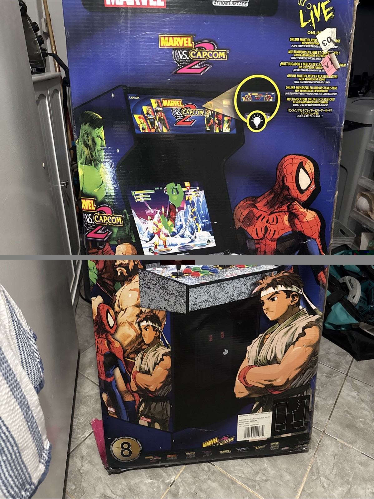 Marvel vs Capcom 2 Arcade1Up Original Release Cabinet Brand New In Box.