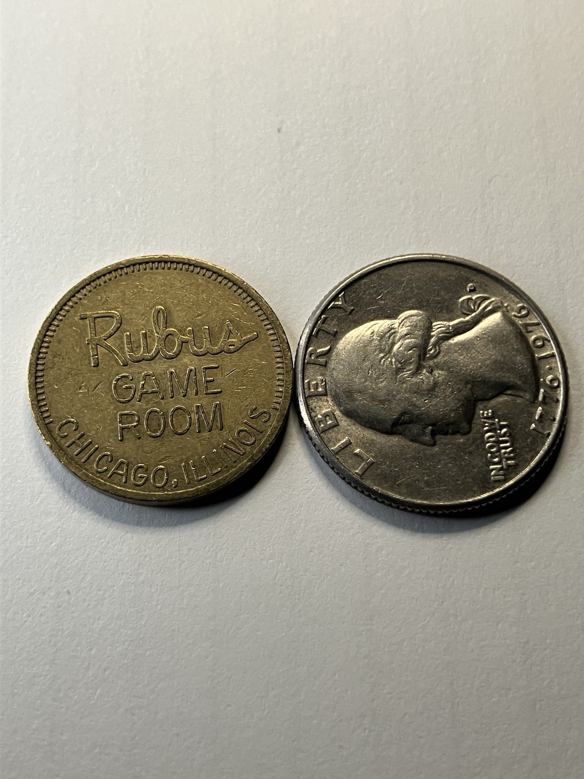 Rare Rubus Game Room Arcade Token Chicago Illinois Defunct #un1