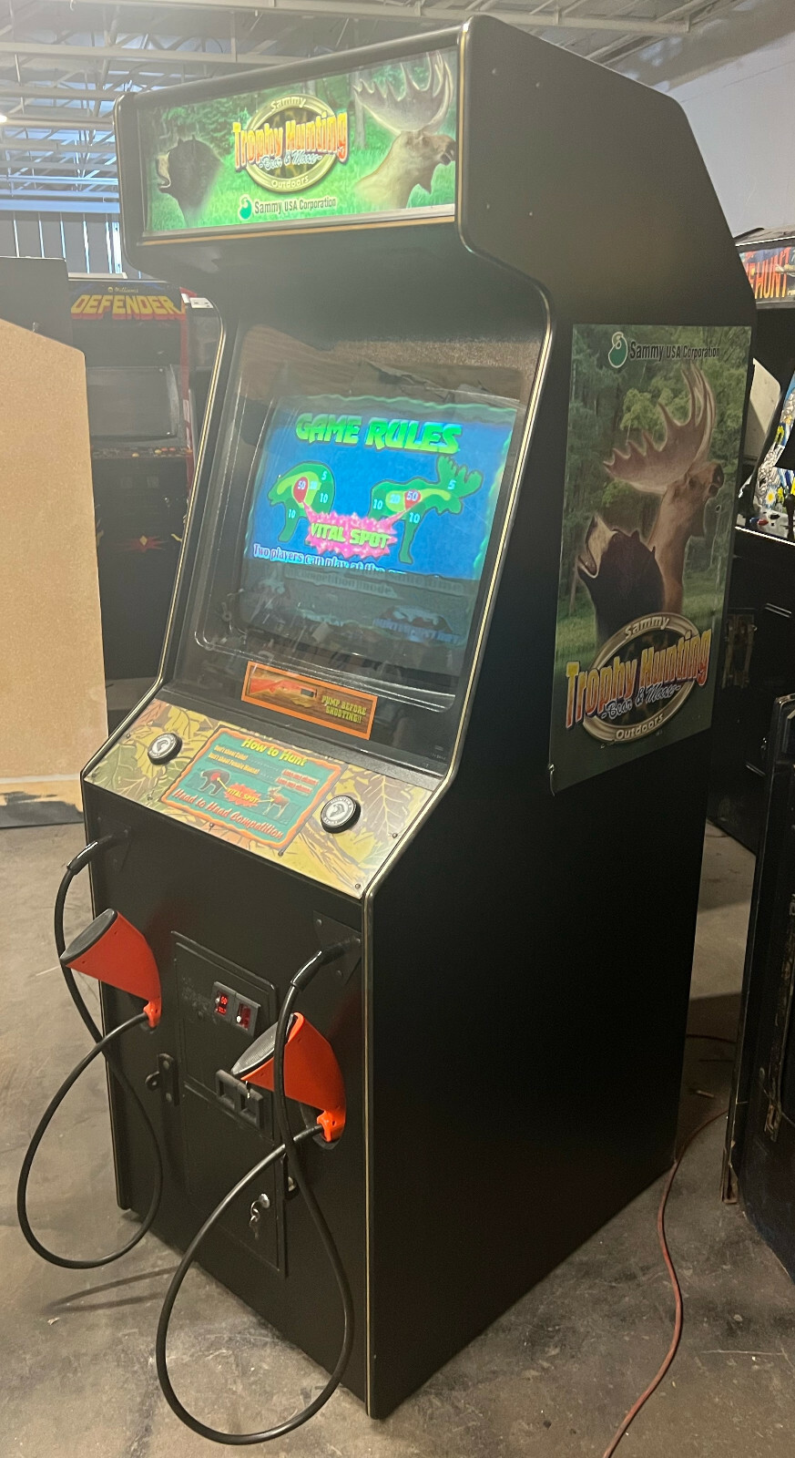 TROPHY HUNTING ARCADE MACHINE by SAMMY USA 2003 (Excellent Condition) *RARE*