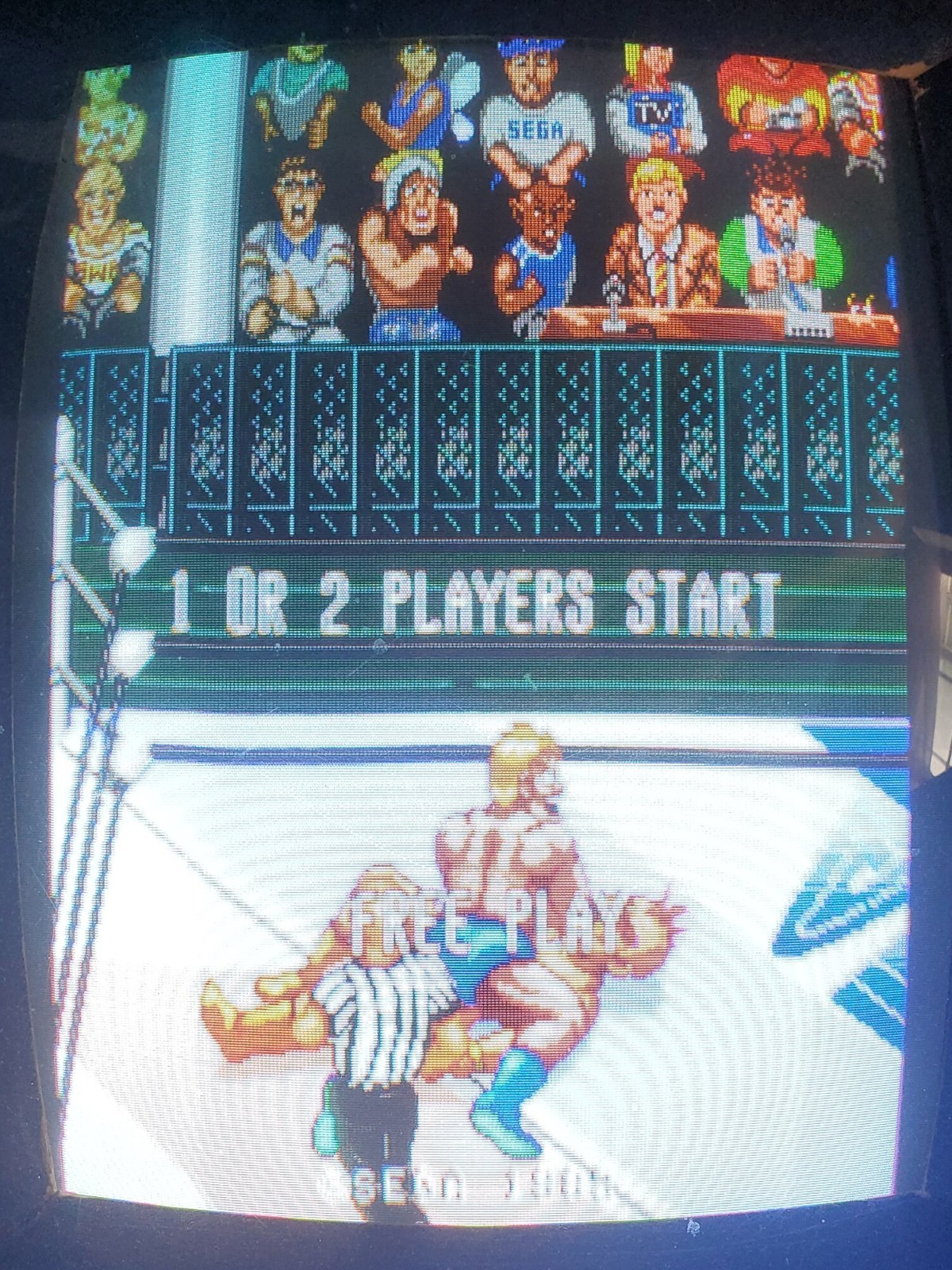 Wrestle War Arcade PCB Working with JAMMA Adapter