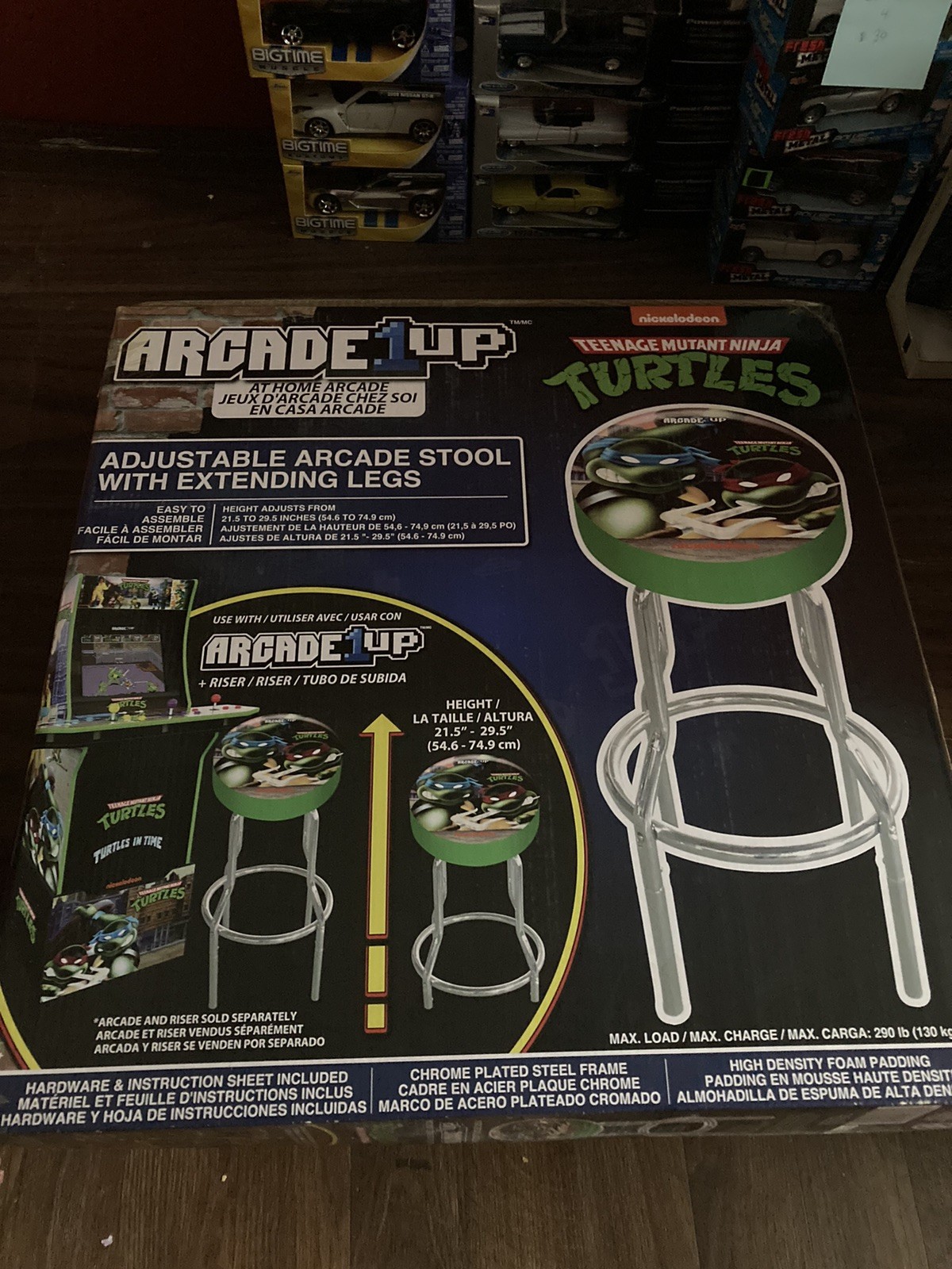 Arcade1UP Teenage Mutant Ninja Turtles TMNT Arcade Stool 🤩UNOPENED! 🐢