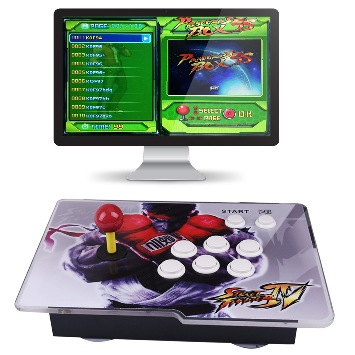Plug and Play Video Game Console 1299 Classic Games VGA HDMI Single Player 1P