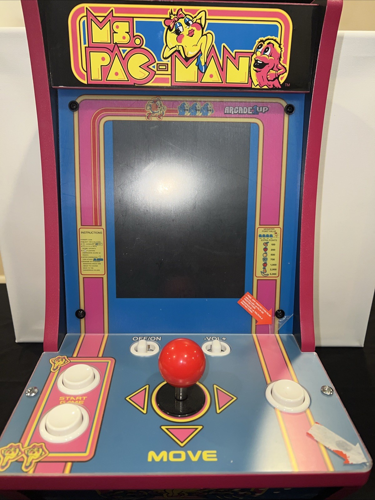 “Arcade1Up Ms. Pac-Man Countercade Mini Arcade Machine Excellent Condition