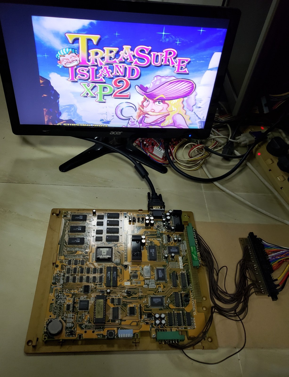 Treasure Island XP2 Slot Game PCB Subsino Board Arcade Video Game