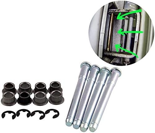 Door Hinge Pin and Bushing Repair Kits (4 pins 2 Door) for 1994-2004 Chevy S10 &