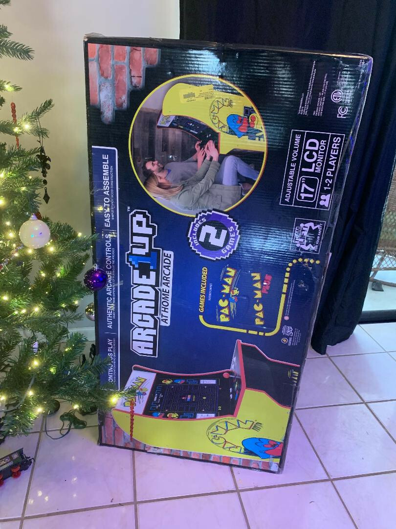 Arcade1up Pacman Retro Game Console 4ft NEW IN BOX factory sealed