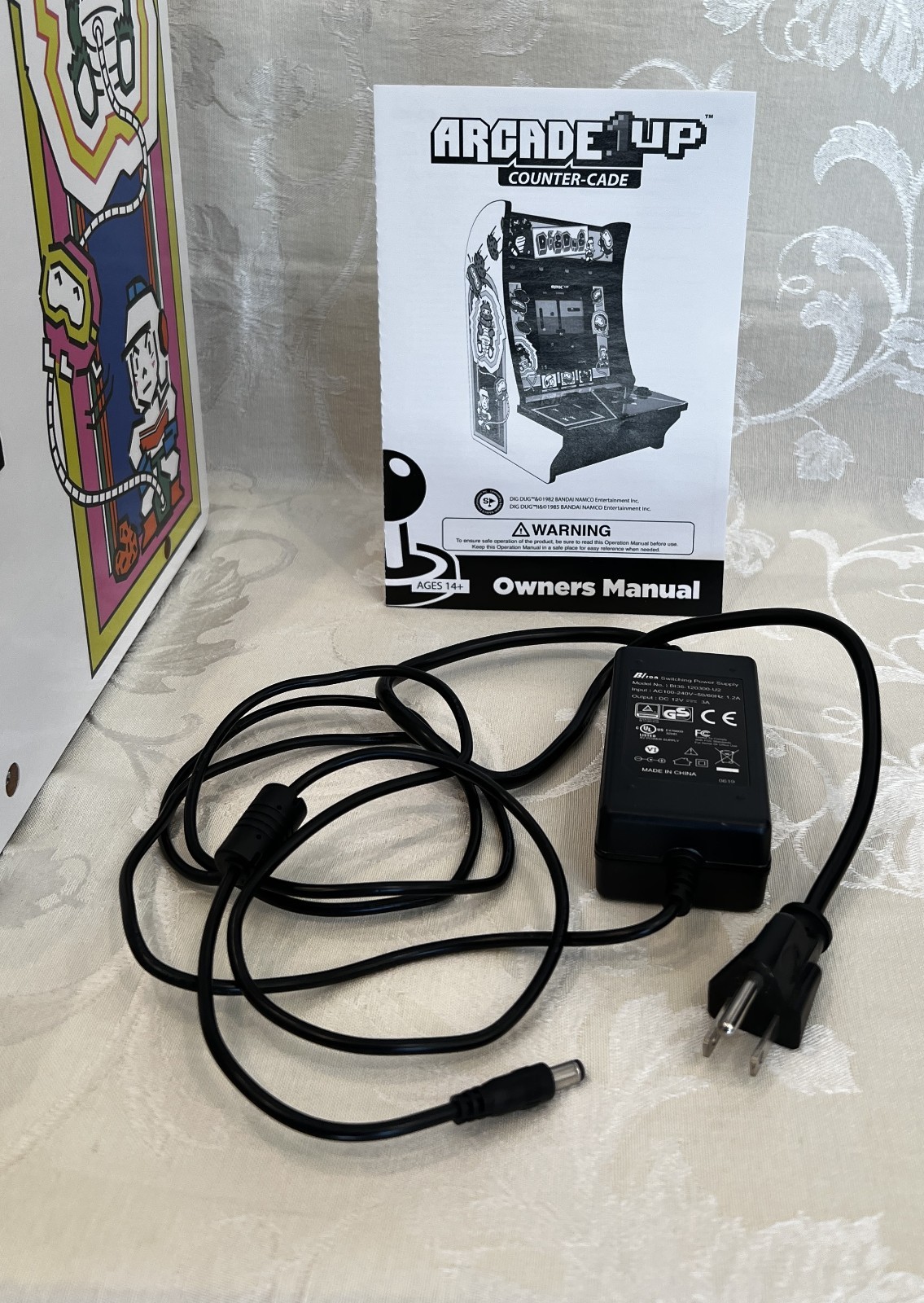 Dig Dug Arcade 1Up Countercade Tabletop – Tested See Video – Original Box