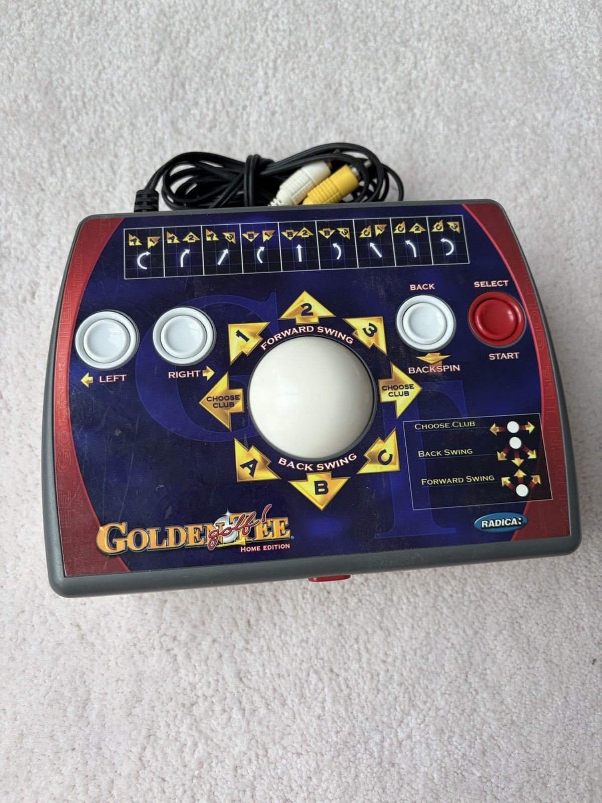 Golden Tee Golf Home Edition Plug & Play TV Arcade Golf Game Radica 2005 TESTED