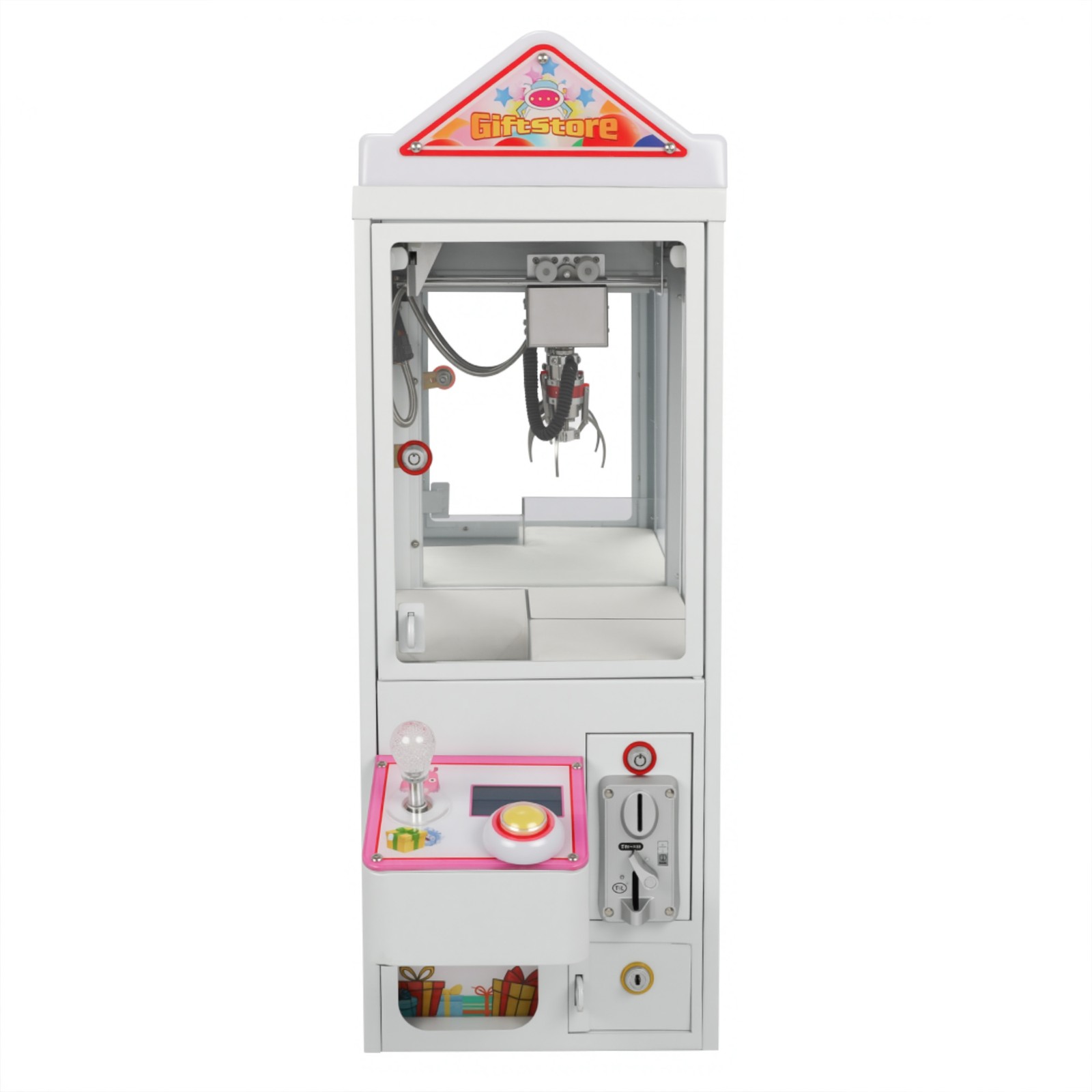 Mini Metal Case Player Claw Crane Machine 110V Candy Toy Grabber Catcher Upgrade