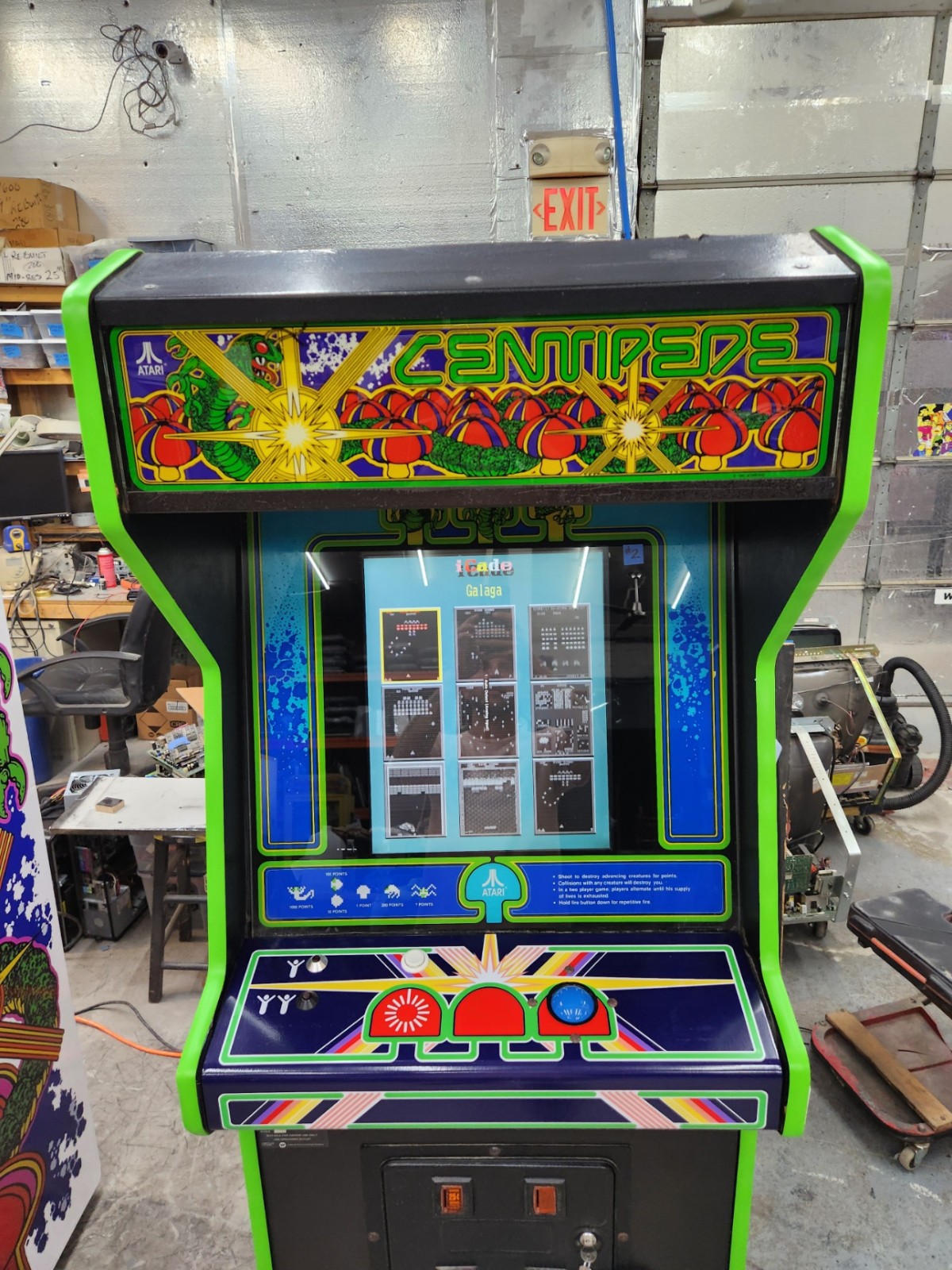 CENTIPEDE Stand Up Full Size Arcade Machine Classic Video Game 9 Games in 1 (#2)