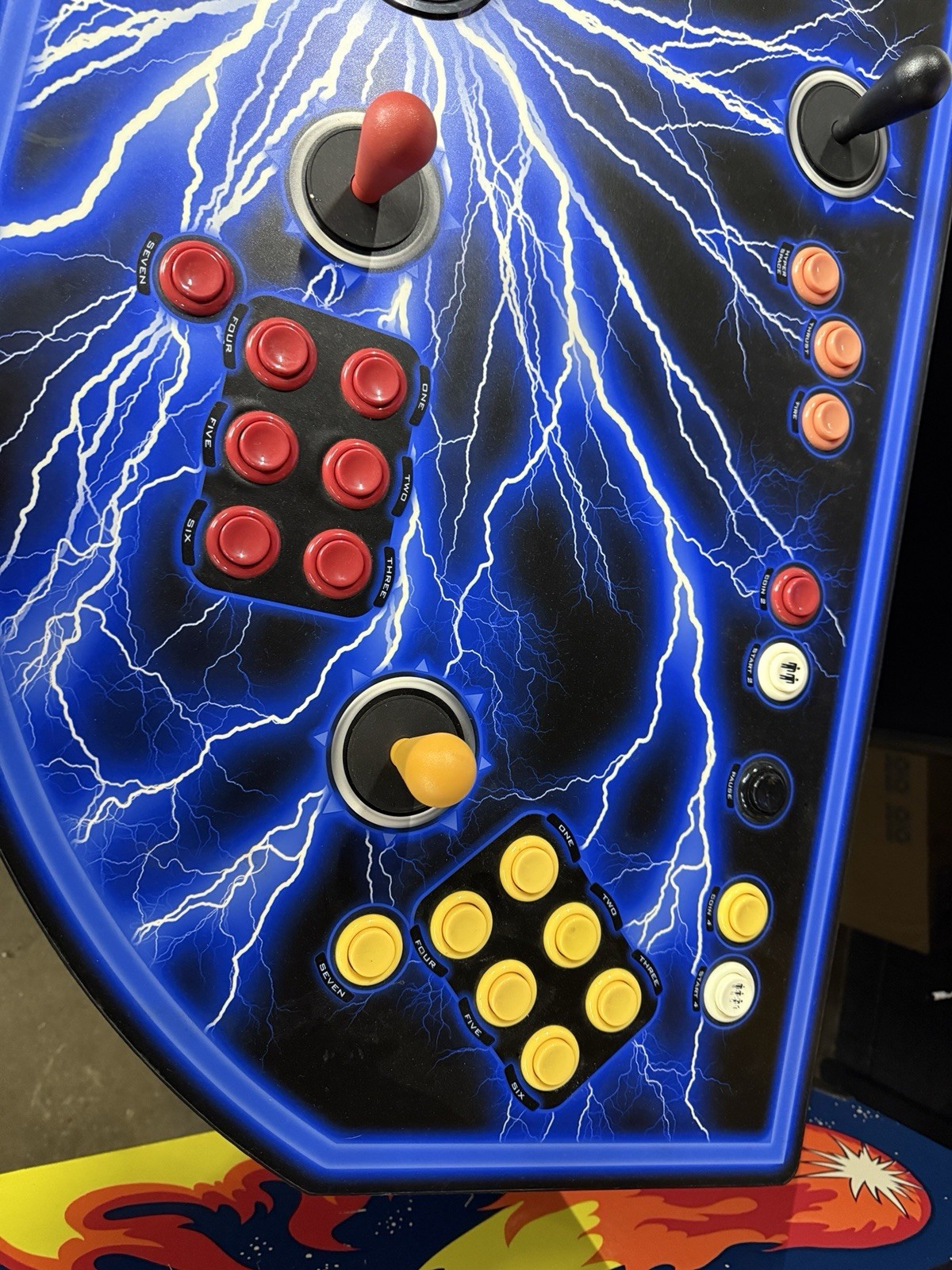 4 Player Multicade Pedestal Arcade – Trackball & Wired Light Guns