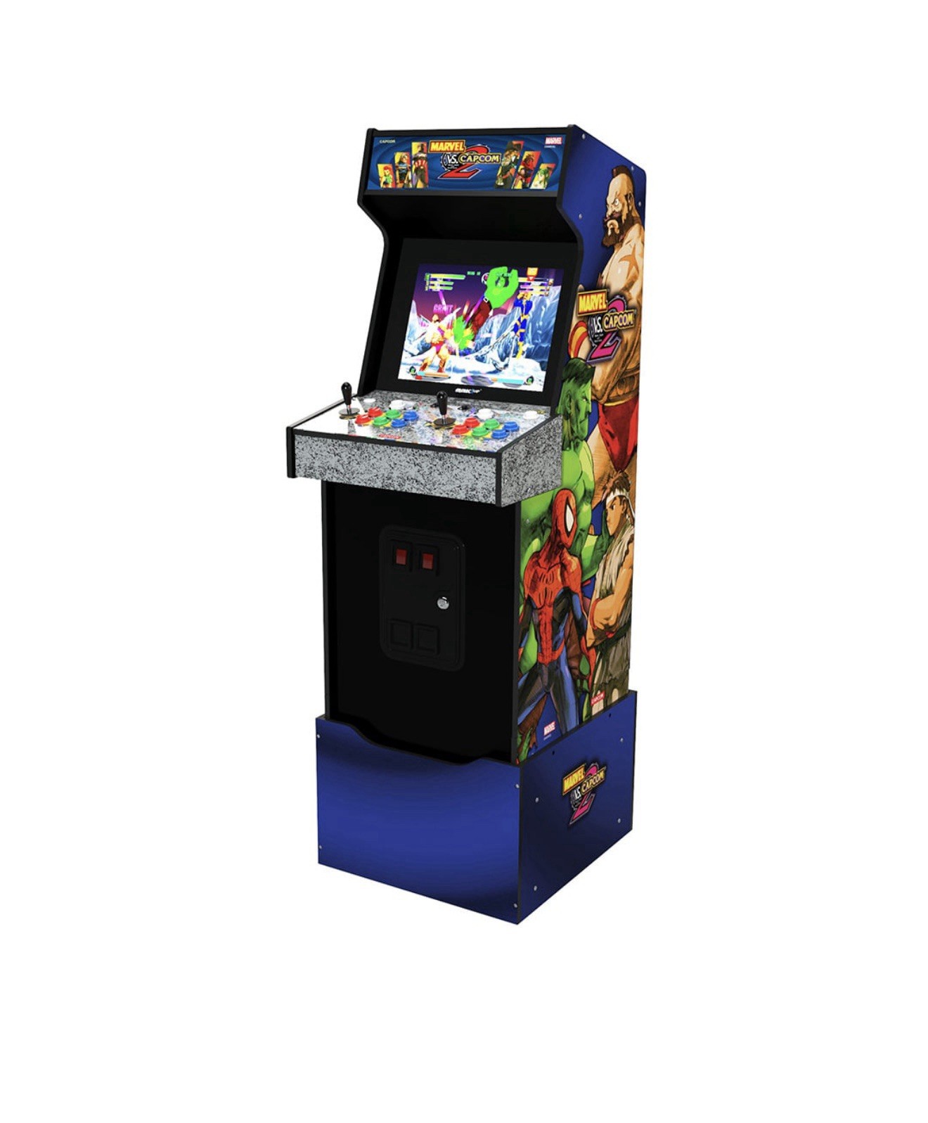 Arcade1Up Marvel vs Capcom 2 WiFi Arcade Cabinet w/ Riser 8 Games 17” LCD