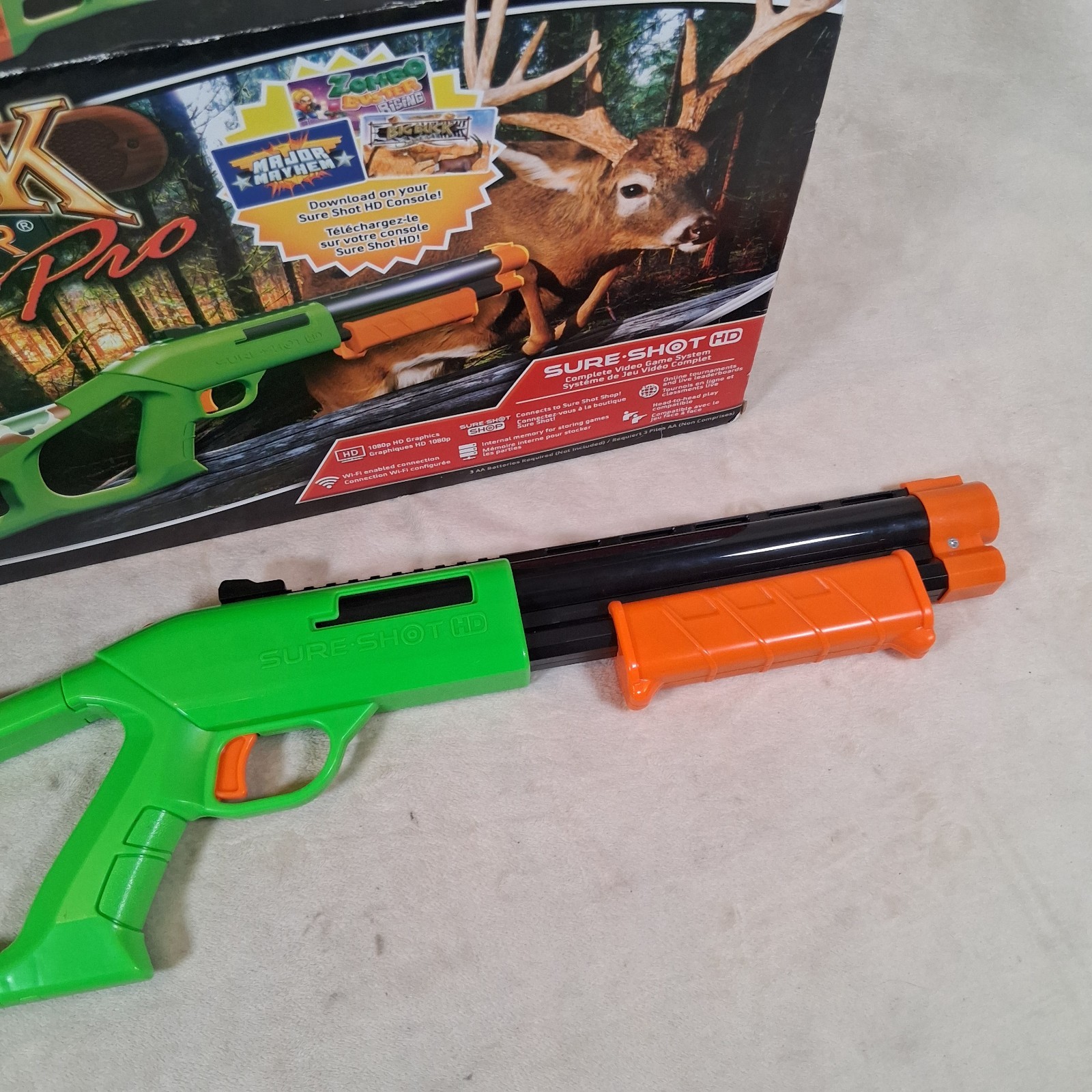 Sure Shot HD Big Buck Hunter Pro Gun & Box Replacement Only (Tested, Powers On)