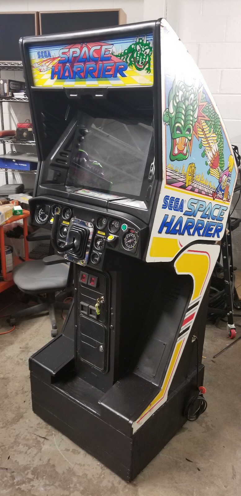 SPACE HARRIER ARCADE MACHINE by SEGA 1985 (Excellent Condition) *RARE*