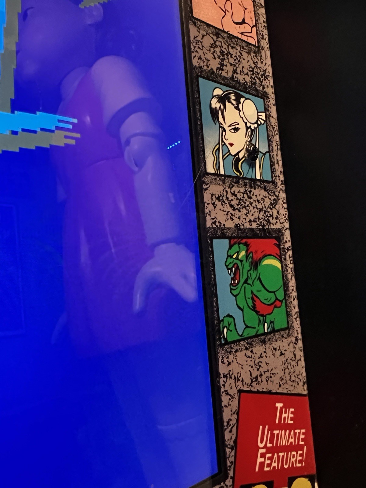 Arcade1up STREET FIGHTER 2 BIG BLUE with Riser & Stool Very rare ✅🔥 Great Deal