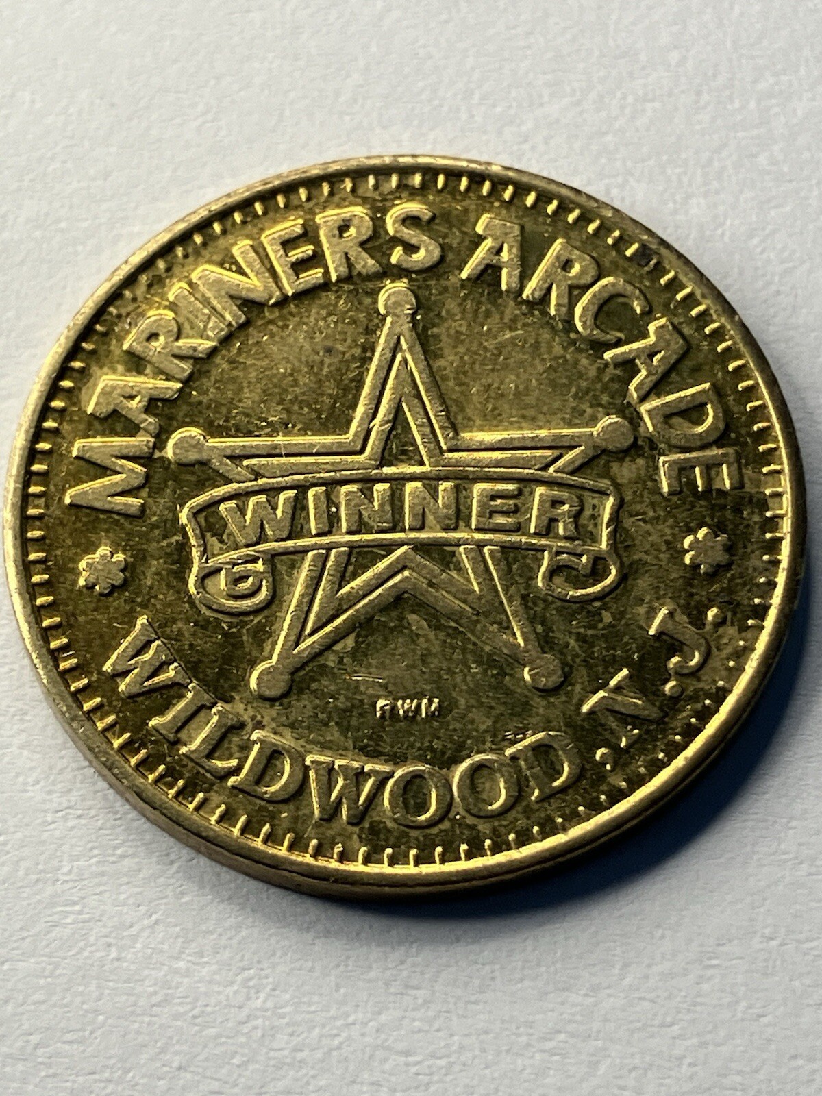 Wildwood New Jersey Mariners Arcade, Boardwalk Arcade Token 5 POINTS #tn1