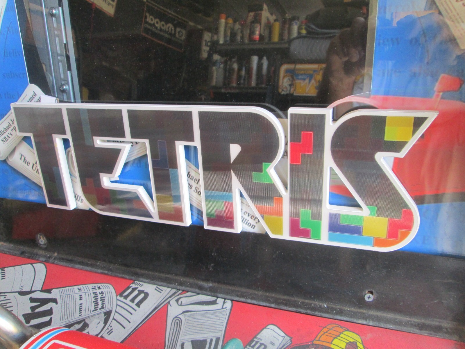 Tetris Prism ARCADE GAME Wood COOL SIGN VINTAGE LOOK VIDEO PINBALL AMUSEMENT