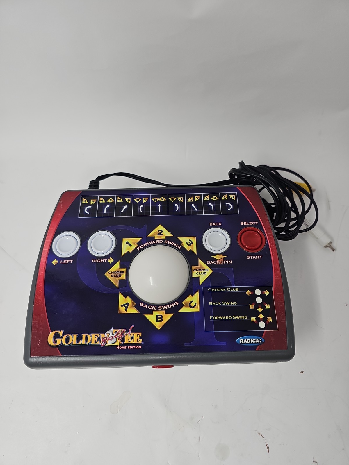 Radica GOLDEN TEE Golf Home Edition Plug and Play TV Video Game 2005 Works