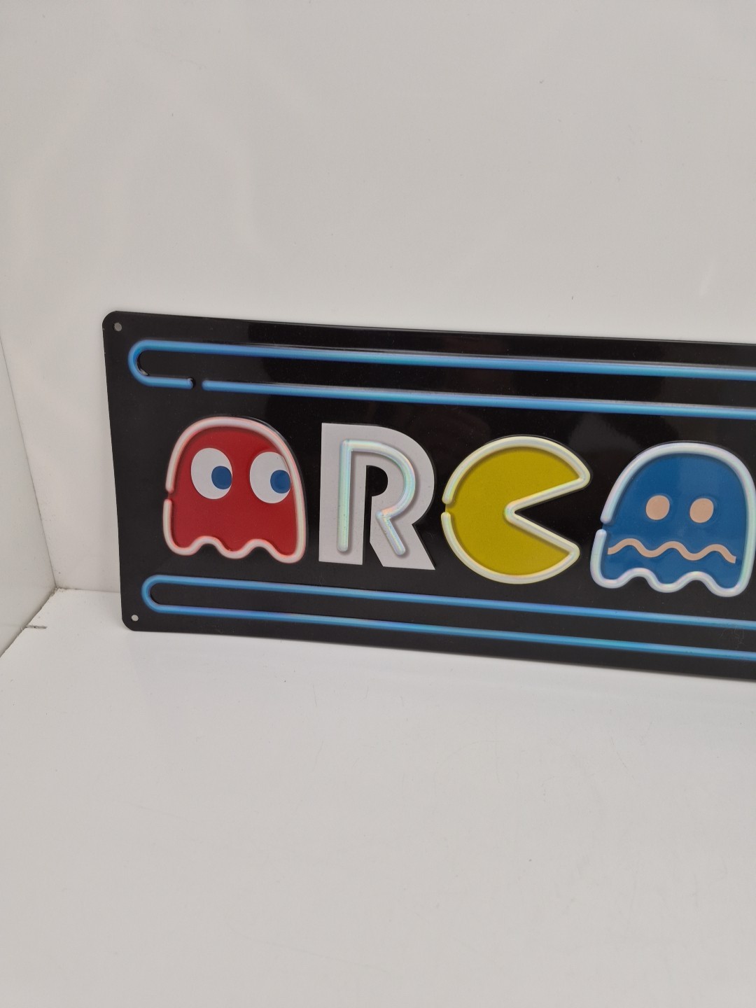 PAC MAN MS ARCADE GAME METAL COOL SIGN VINTAGE LOOK VIDEO PINBALL COIN AMUSEMENT