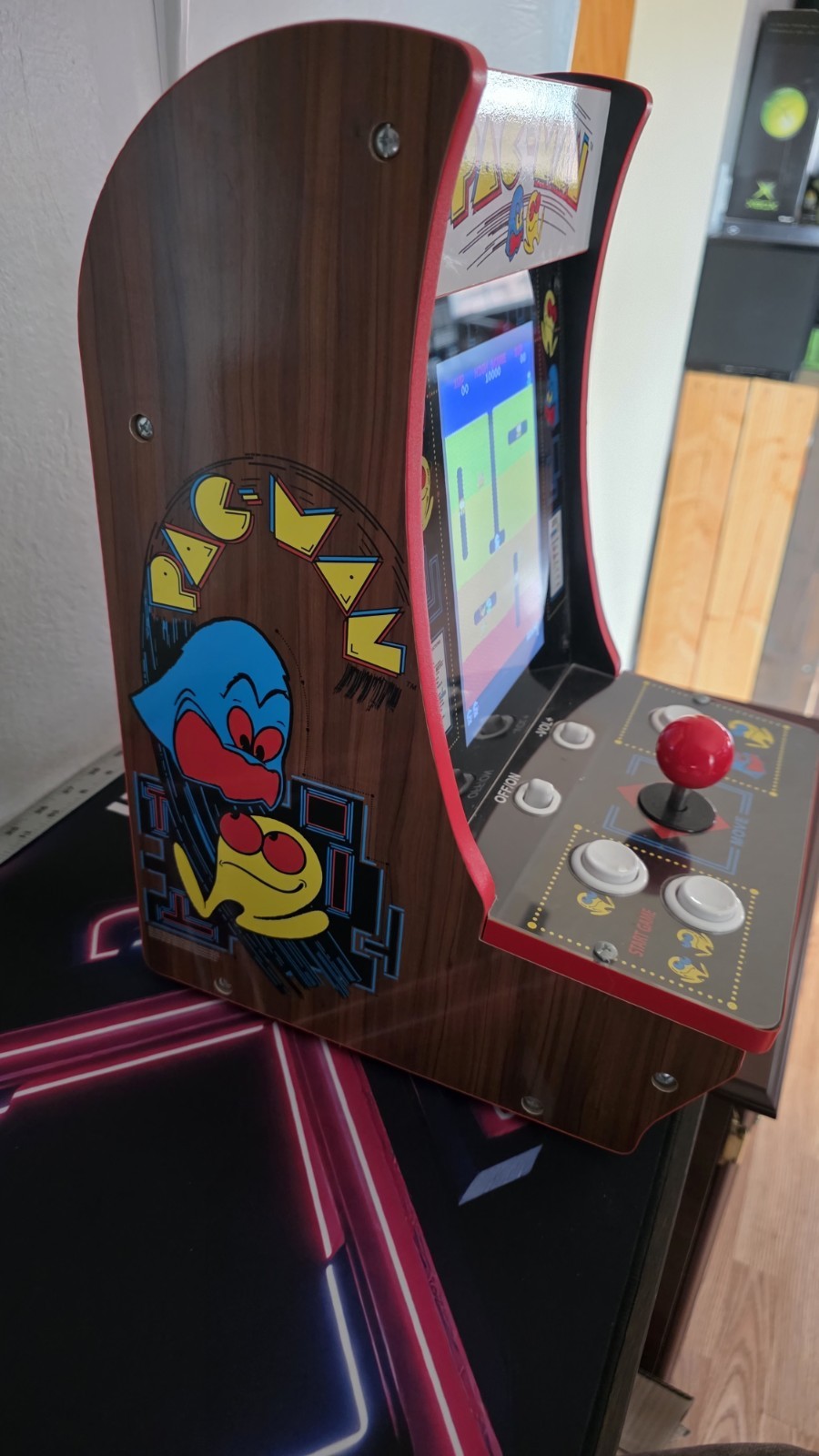 Arcade1Up Pacman Countercade RARE 40th Anniversary Woodgrain Model Galaga 4-in-1
