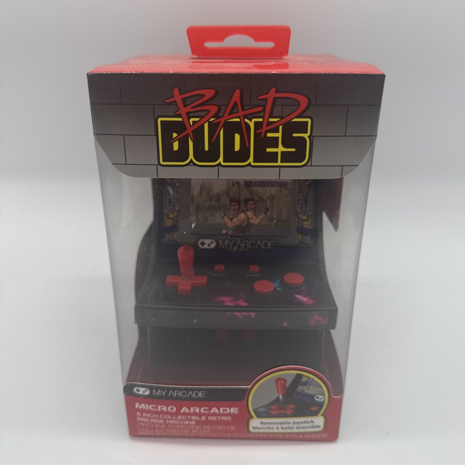 My Arcade Bad Dudes Micro Player 6.75 Inch Mini Retro Arcade Machine Video Game