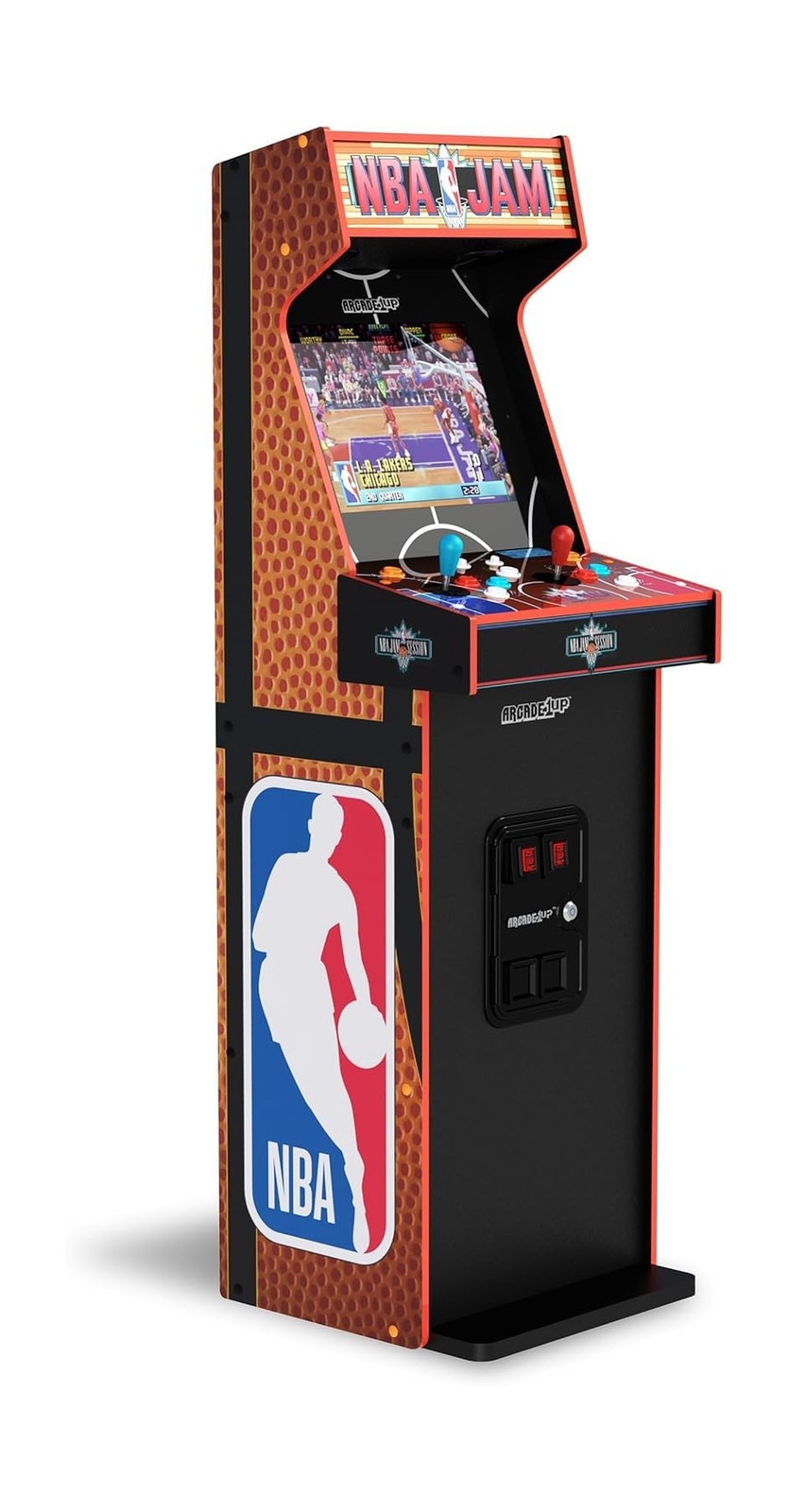 2-Player Basketball Arcade Machine Cabinet w/ 3 Games Wi-Fi Online Multiplayer