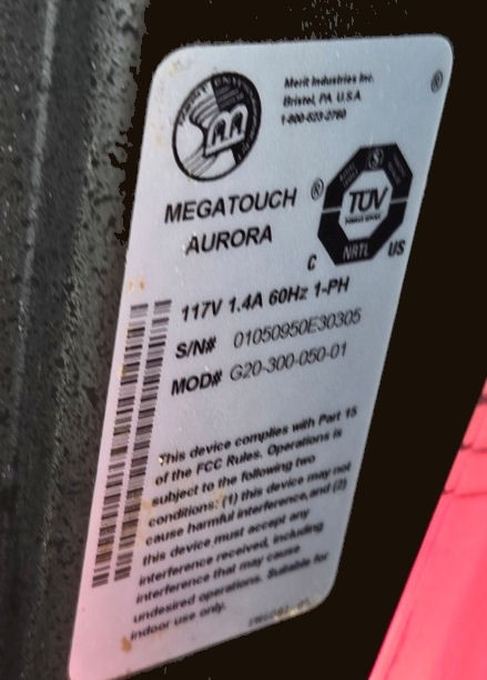 Merit Megatouch Aurora trivia game with 2013 software – Tested good