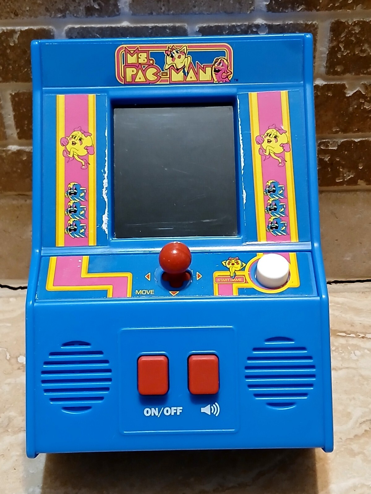 Ms. Pac-Man Hand Held Mini Arcade Video Game Pacman Pac Man Used Works Great!!