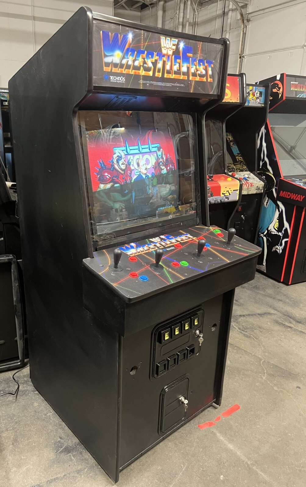 WRESTLEFEST ARCADE MACHINE by TECHNOS 1991 (Excellent Condition)
