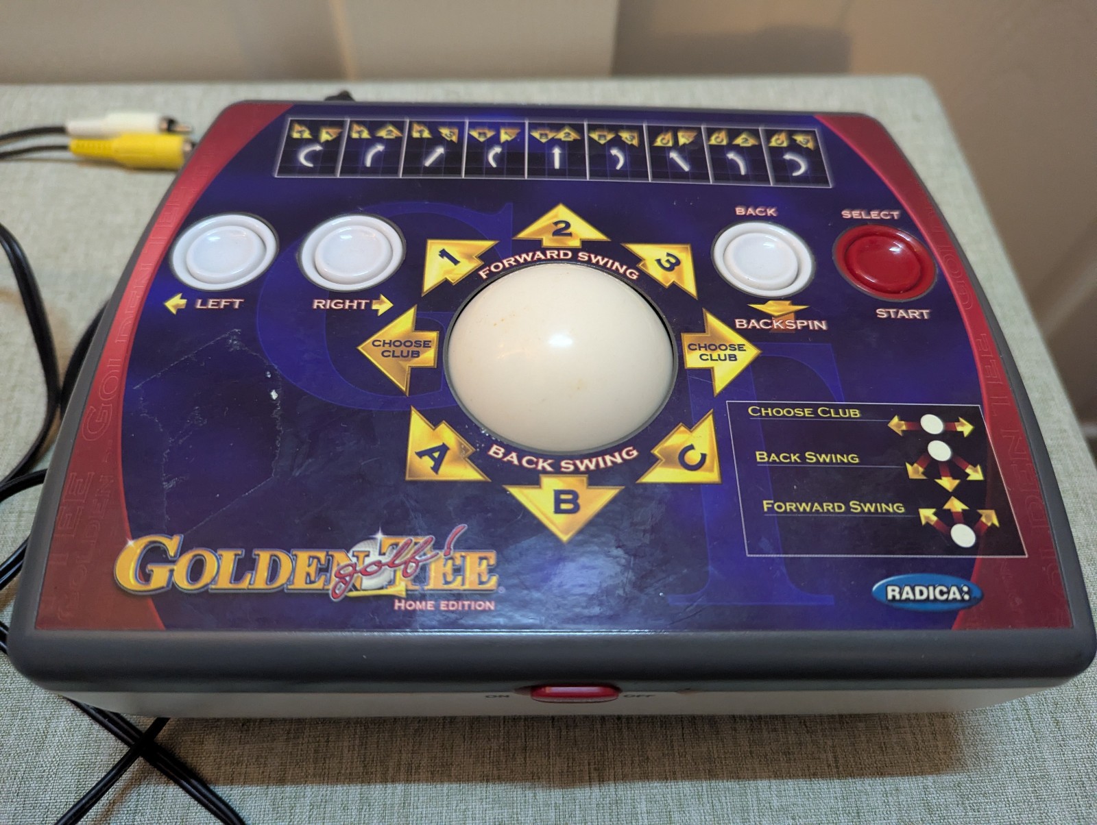 Radica Golden Tee Golf Home Edition Plug & Play TV Video Game Tested & Working