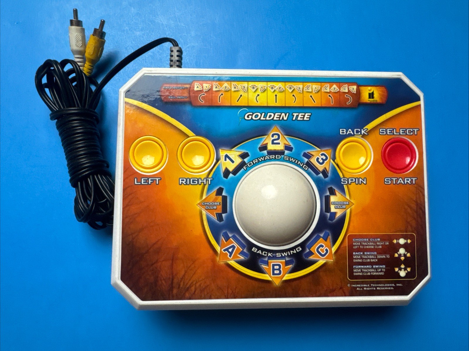 Golden Tee Golf TV Game Jakks Pacific Arcade Classic Tested 2011 Works