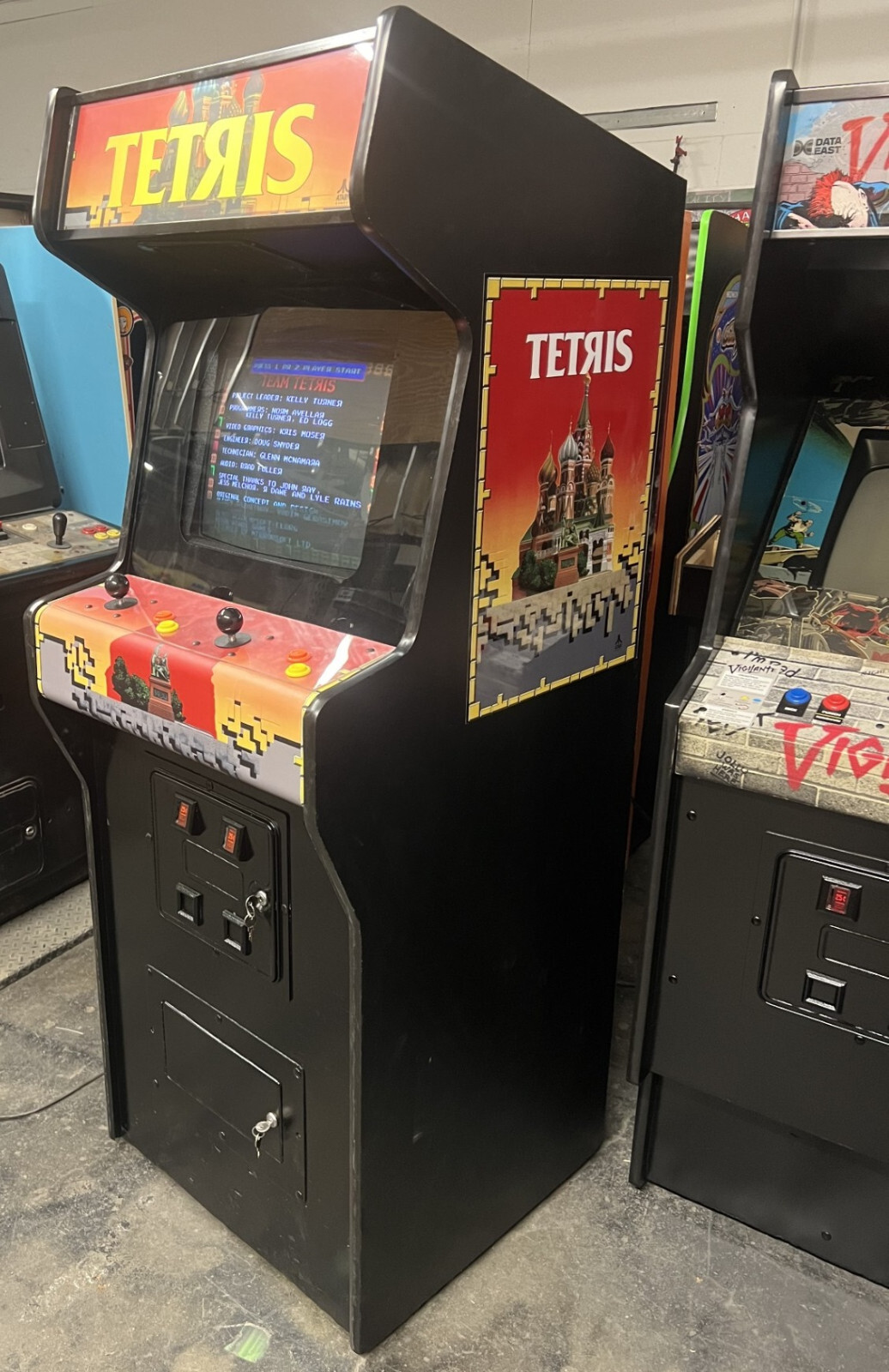 TETRIS ARCADE MACHINE by ATARI 1988 (Great Condition)
