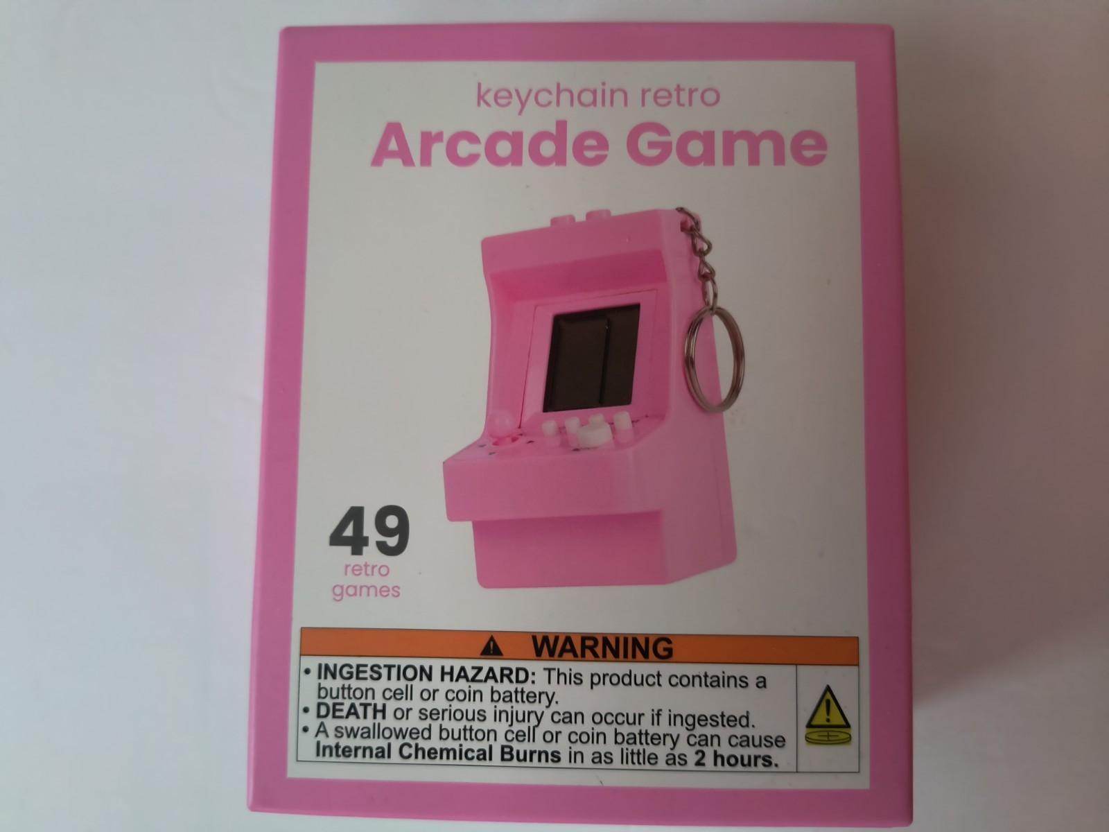 Keychain Retro Arcade Game Tiny Video Game Toy 49 Games New Sealed