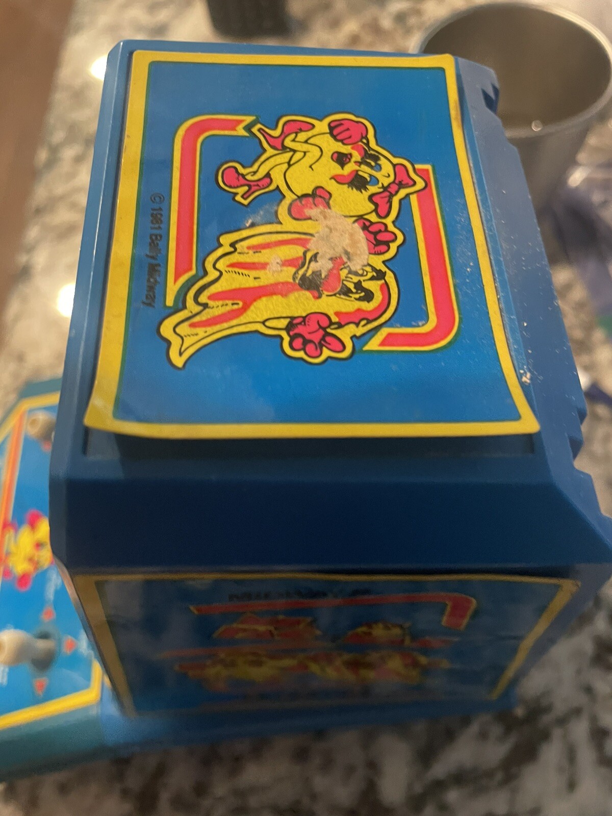Vintage 1981 Ms. PAC-MAN Mini Tabletop Arcade Video Game Rare Coleco USED Works!