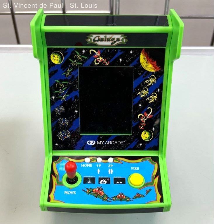 Set of 2 Mini Arcade Galaga Mini AHand Held Arcade Video Machine Collectible
