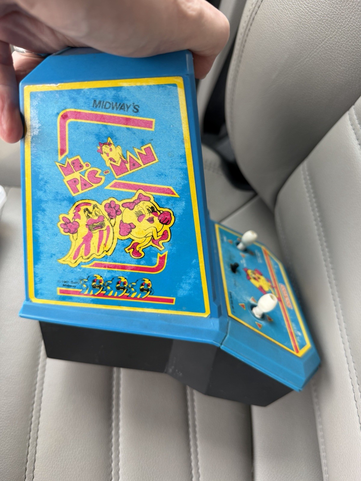 Vintage 80s Ms PAC-MAN Mini Tabletop Arcade Video Game Coleco Mrs Pacman WORKS