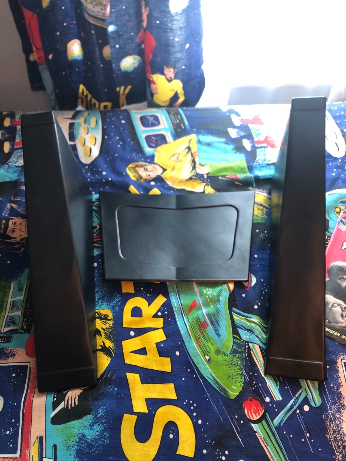 Arcade1up Tron Bezel parts. 3pc vacuum formed. Trimmed with stickers.