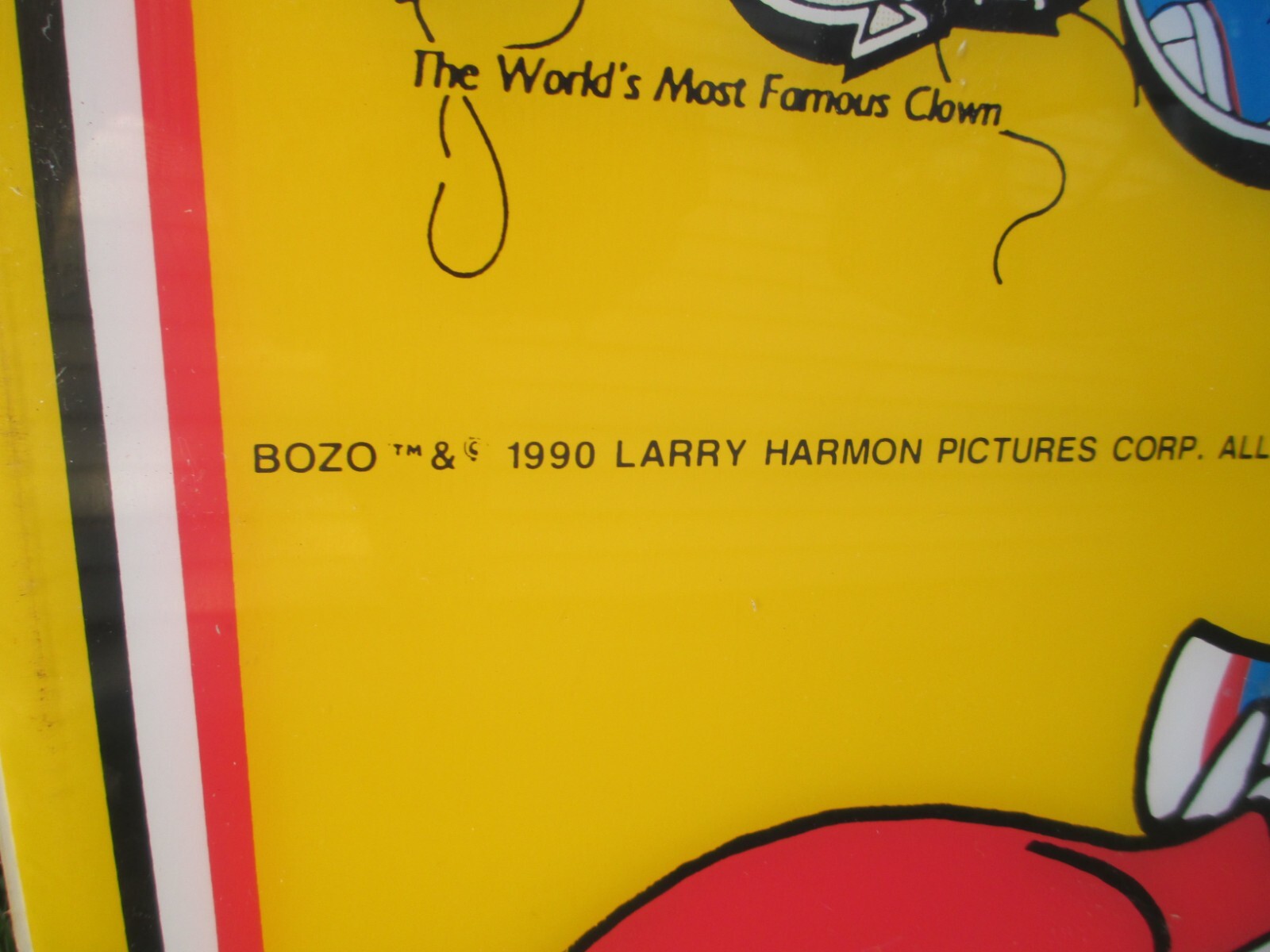 Vintage 1990 BOZO the Clown BASKETBALL ARCADE CARNIVAL MIDWAY GAME Larry Harmon