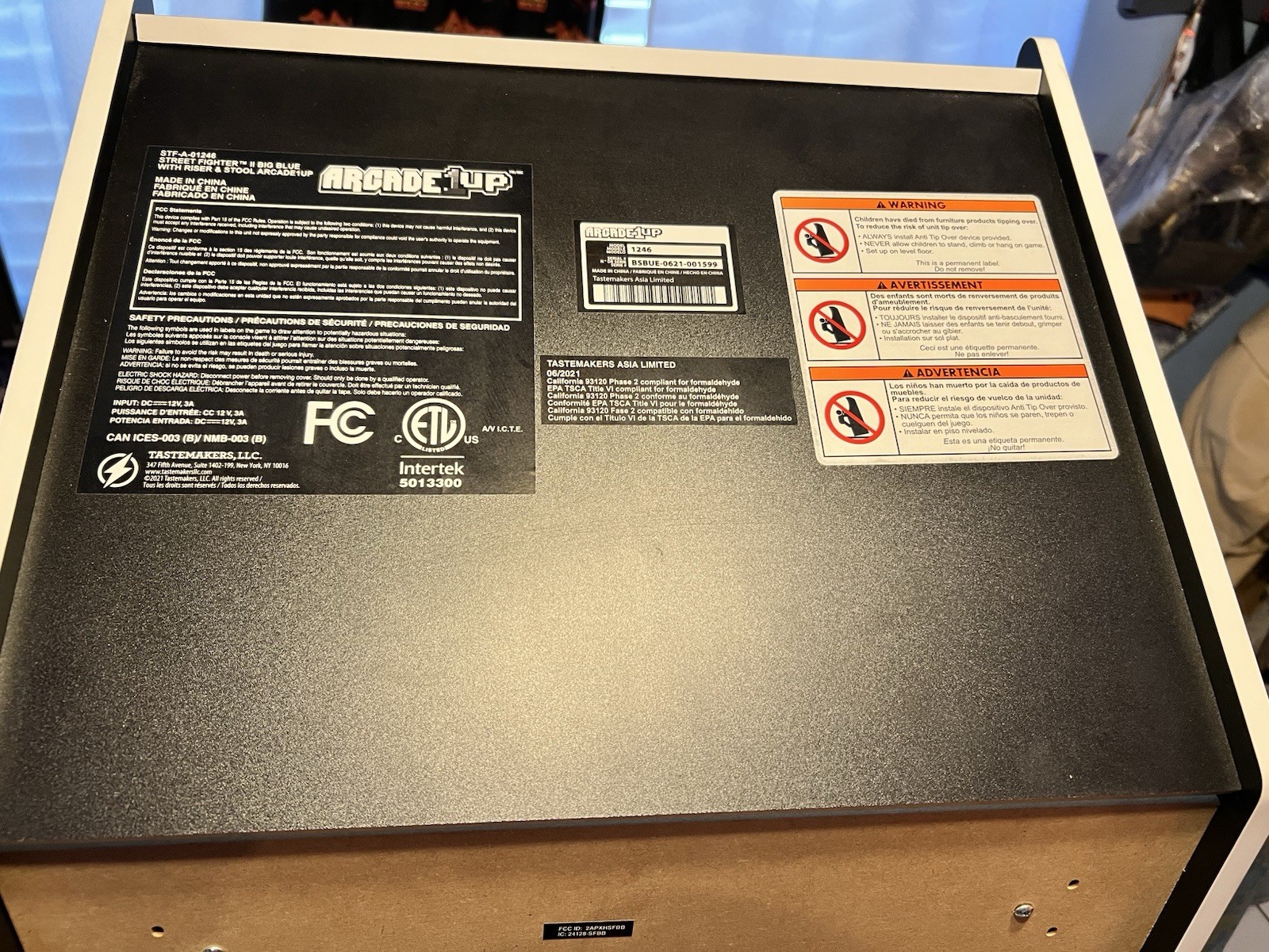 Arcade1up STREET FIGHTER 2 BIG BLUE with Riser & Stool Very rare ✅🔥 Great Deal