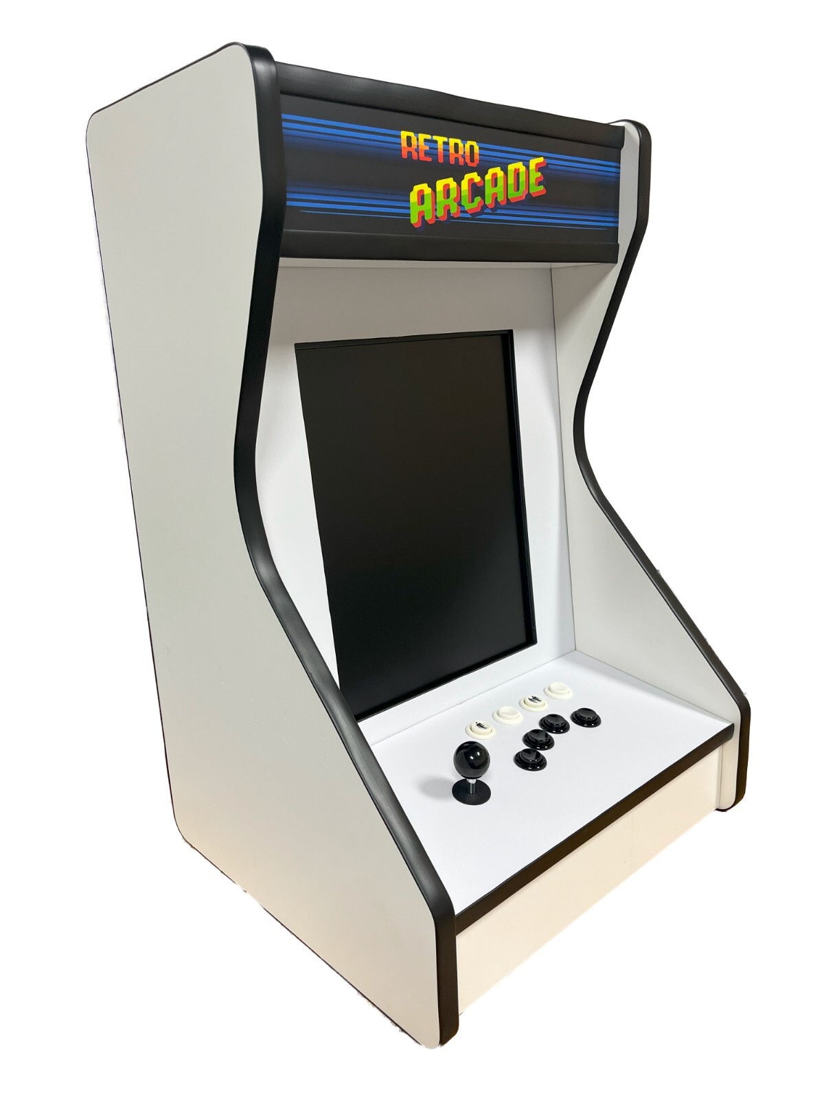 White Bar Top / Table top Vertical Arcade For Your Home! With 516 Games!