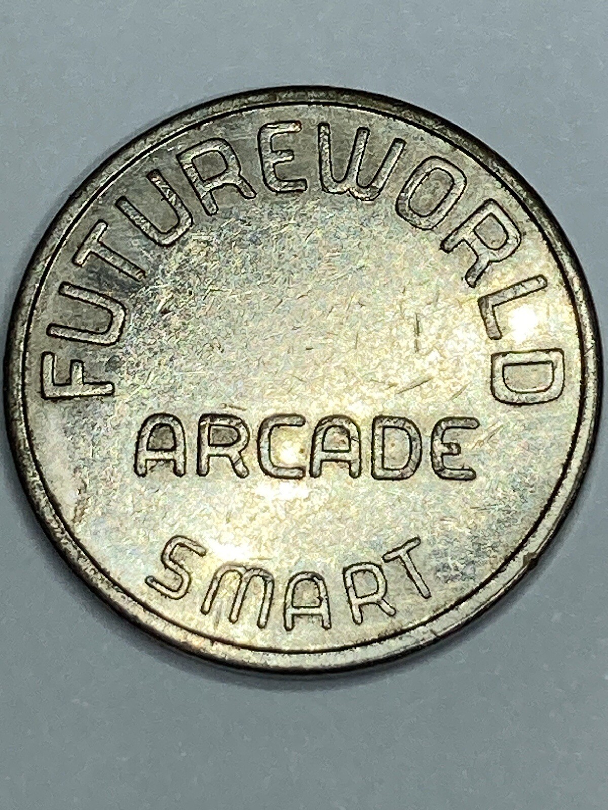 RARE FUTUREWORLD ARCADE TOKEN SMART DEFUNCT #qz1