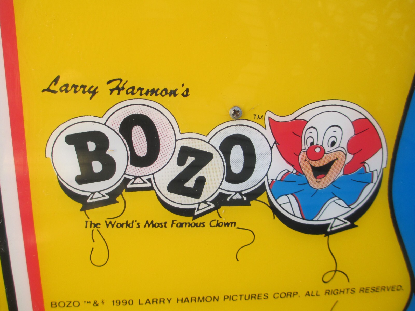 Vintage 1990 BOZO the Clown BASKETBALL ARCADE CARNIVAL MIDWAY GAME Larry Harmon