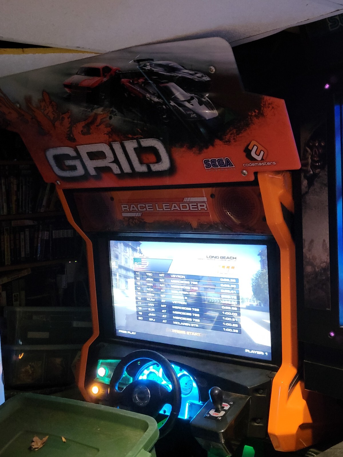Sega The Grid arcade racing game realistic rare driving arcade game