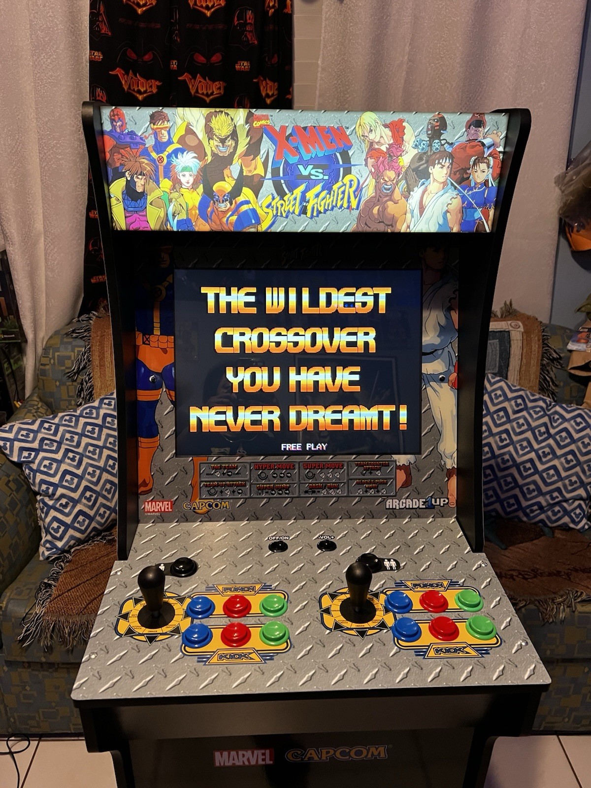 Arcade1Up Marvel X-Men vs Street Fighter – WiFi Online VERY GOOD CONDITIONS 🔥