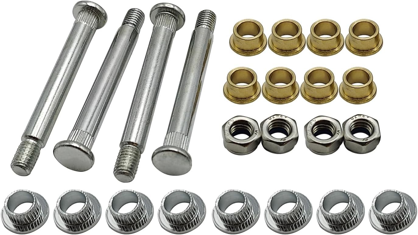 Door Hinge Pin and Bushing kit Compatible with 1994-2004 Ford Mustang Ranger Lin