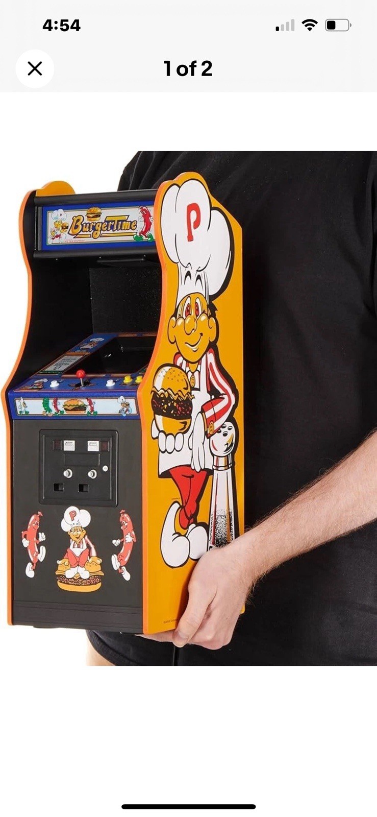 NEW Burger Time Quarter Size Arcade Cabinet 1/4 Scale Data East Official