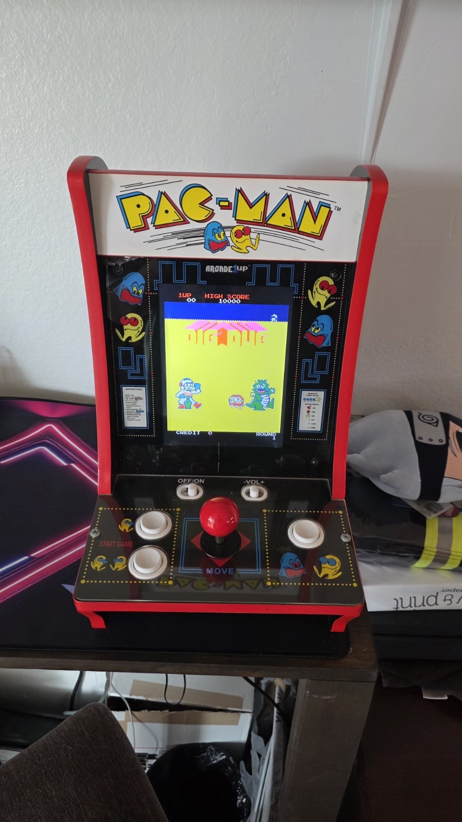 Arcade1Up Pacman Countercade RARE 40th Anniversary Woodgrain Model Galaga 4-in-1