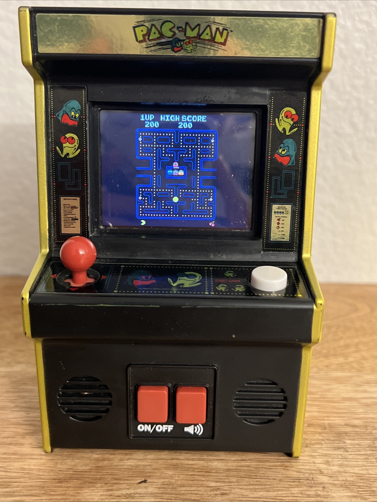 Pac Man Video Game Mini Arcade Machine Bandai Plastic Toy 2020